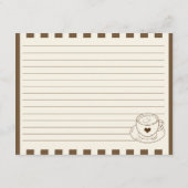 Carte D'accompagnement She's A Tini Bit Older Coffee Cake Birthday Recipe (Dos)