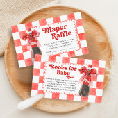 Carte D'accompagnement She's Ready to Pop Baby Shower Diaper Raffle