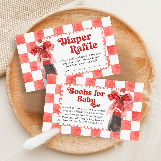 Carte D'accompagnement She's Ready to Pop Baby Shower Diaper Raffle