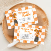 Carte D'accompagnement She's Ready to Pop Baby Shower Diaper Raffle