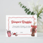 Carte D'accompagnement She's Ready to Pop Diaper Raffle  (Debout devant)