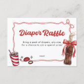 Carte D'accompagnement She's Ready to Pop Diaper Raffle  (Devant)