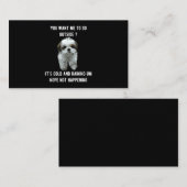 Carte D'accompagnement Shih Tzu | Shih Tzu Vous Voulez Que Je Suis Dehors (Devant / Derrière)