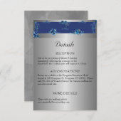 Carte D'accompagnement Shimmergeant Silver Romance : Nos détails Mariages (Devant / Derrière)