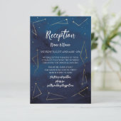 Carte D'accompagnement Signes du zodiaque pour la réception de mariage Na (Debout devant)