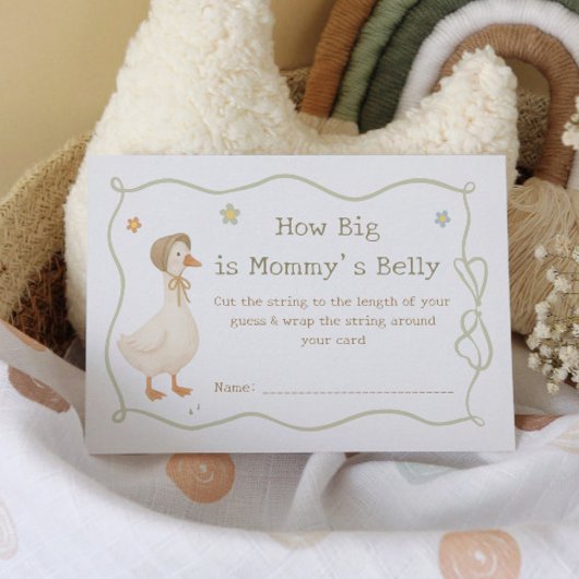 Carte D'accompagnement Silly Goose Baby shower Devine à quel point son ve