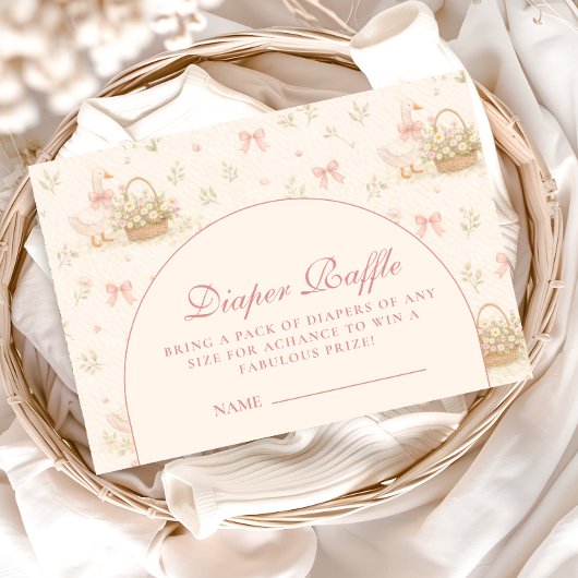 Carte D'accompagnement Silly Goose Coquette Baby Shower