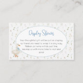 Carte D'accompagnement Silly Goose Fleur sauvage Bleu Garçon Affichage do (Devant)