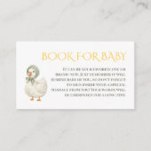 Carte D'accompagnement Silly Goose Green Neutral Book For Baby Shower (Devant)