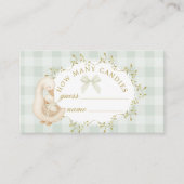 Carte D'accompagnement Silly Goose How many Candies Guessing game Sage (Devant)