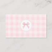 Carte D'accompagnement Silly Goose Pink Gingham How many candies (Dos)