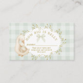 Carte D'accompagnement Silly Goose Sage How big is belly (Devant)