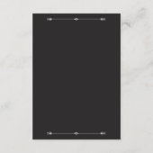 Carte D'accompagnement Silver Elegance Collection Wedding Reception Card (Dos)
