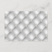 Carte D'accompagnement Silver Glam Diamond RSVP (Dos)