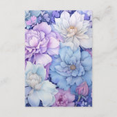 Carte D'accompagnement Silver, Icy Blue et Lilac Mariage Détails (Dos)