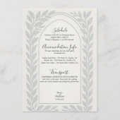 Carte D'accompagnement Silverleaf Elven Mariage - Thème Woodland (Devant)
