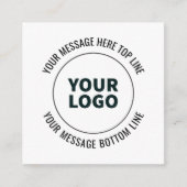 Carte D'accompagnement Simple à remplacer par votre logo ou votre image (Devant)