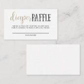 Carte D'accompagnement Simple Baby shower moderne Raffle (Devant / Derrière)