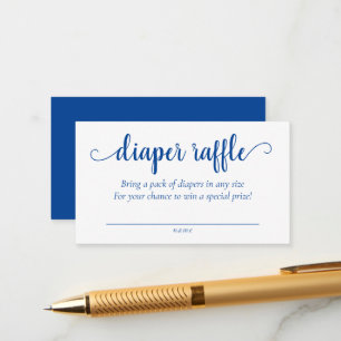 Carte D'accompagnement Simple Barreau Bleu   Baby shower de Cerulean