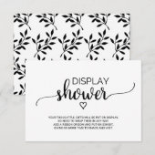 Carte D'accompagnement Simple Black Appel à la Calligraphie Affichage Dou (Devant / Derrière)