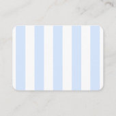 Carte D'accompagnement Simple Blue Coastal Bridal Shower Recipe Request (Dos)