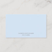 Carte D'accompagnement Simple Blue Devinez Combien De Jeu Mignonne Baby s (Dos)