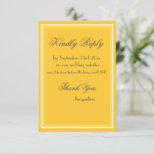 Simple Chic Jaune Blanc Bordure Fantaisie Écriture