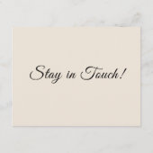 Carte D'accompagnement Simple Cream Nous avons déplacé le changement d'ad (Dos)