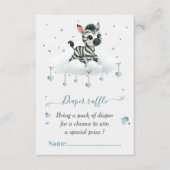 Carte D'accompagnement Simple cute little zebra baby shower (Devant)