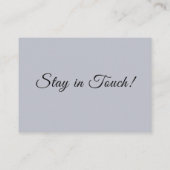 Carte D'accompagnement Simple, Dusty Blue Nous avons déménagé Changement  (Dos)