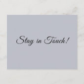 Carte D'accompagnement Simple Dusty Blue Nous avons déplacé le changement (Dos)