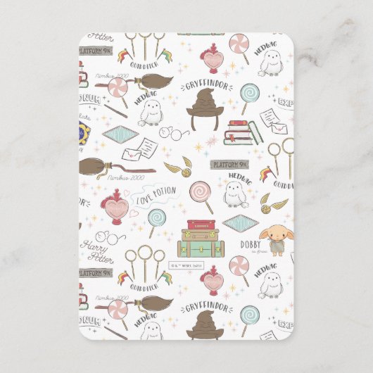 Carte D'accompagnement Simple Harry Potter Baby Shower (Dos)