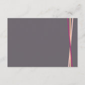 Carte D'accompagnement Simple lignes typographie rétro souhaitant un mari (Dos)