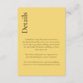 Carte D'accompagnement Simple Limite Limite Citron Citrus Jaune Détails (Devant)