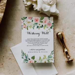 Carte D'accompagnement Simple Mariage de feuillage vert floral