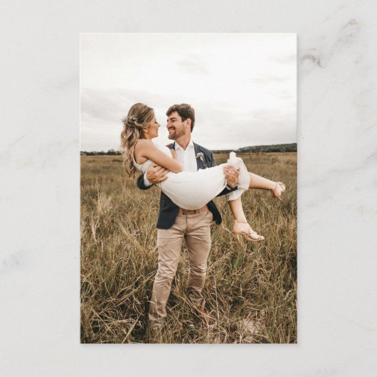 Carte D'accompagnement Simple Mariage Monogramme Classic Minimal QR Code (Devant)