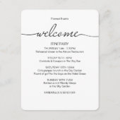 Carte D'accompagnement Simple Mariage Week-end Itinéraire Favoriser Sac A (Devant)