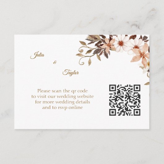 Carte D'accompagnement Simple Minimal Enclosure Card (Devant)