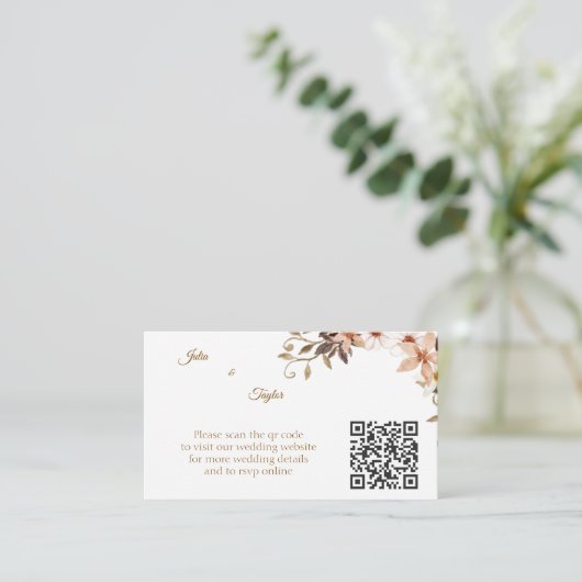 Carte D'accompagnement Simple Minimal Enclosure Card (Debout devant)