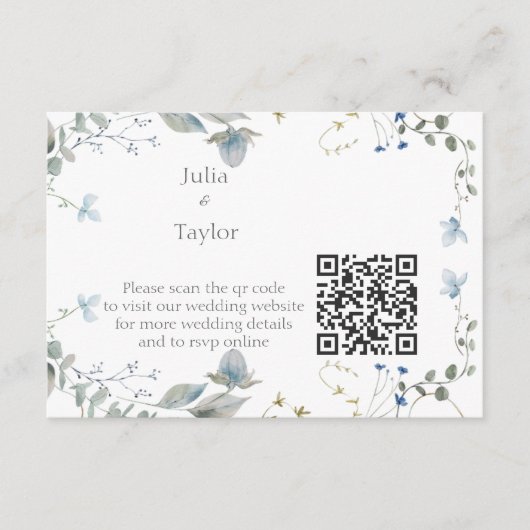 Carte D'accompagnement Simple Minimal Enclosure Card (Devant)