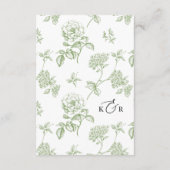 Carte D'accompagnement Simple Minimalist Black and White Details Wedding (Dos)