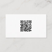 Carte D'accompagnement Simple Modern QR Code Wedding Details Mini (Dos)