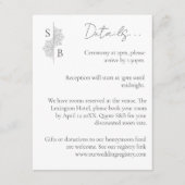 Carte D'accompagnement Simple moderne Boho Monogramme Mandala Mariage (Devant)
