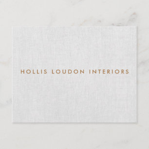 Carte D'accompagnement Simple moderne Linge gris clair "look"