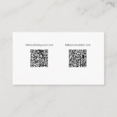 Carte D'accompagnement Simple moderne Neutral Baby Registry QR Codes (Dos)