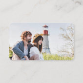 Carte D'accompagnement Simple moderne QR Code site Web photo mariage (Dos)