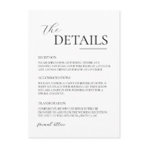 Simple noir & blanc Mariage minimaliste moderne