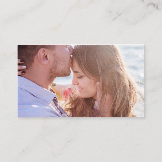 Carte D'accompagnement Simple Photo QR Code Site Web Mariage moderne (Dos)