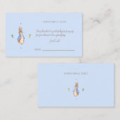 Carte D'accompagnement Simple Pierre le lapin (Devant / Derrière)