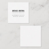 Carte D'accompagnement Simple Plain minimaliste moderne (Devant / Derrière)